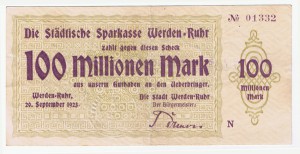 Hyperinflation 100 Million Marks