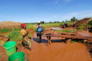 Gold Miners in Tanzania, Africa